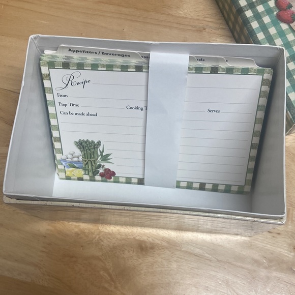 Vintage 2002 MARTIN DESIGNS Food Recipe Box with removable lid - Picture 8 of 10